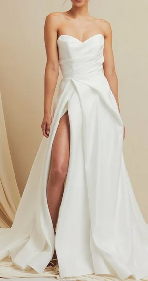 mfw2108 Dresses New Strapless Wedding Gown Evening Bridal